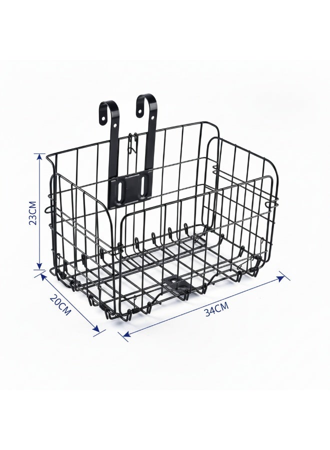 Foldable Metal Bike Basket by ABO ELGOUKH & MAXLERZ – Durable, Lightweight, Large Capacity & Easy-Mount Front Bicycle Carrier - Image 2